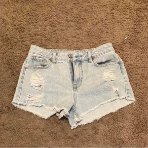 Pacsun ripped High rise Denim Shorts